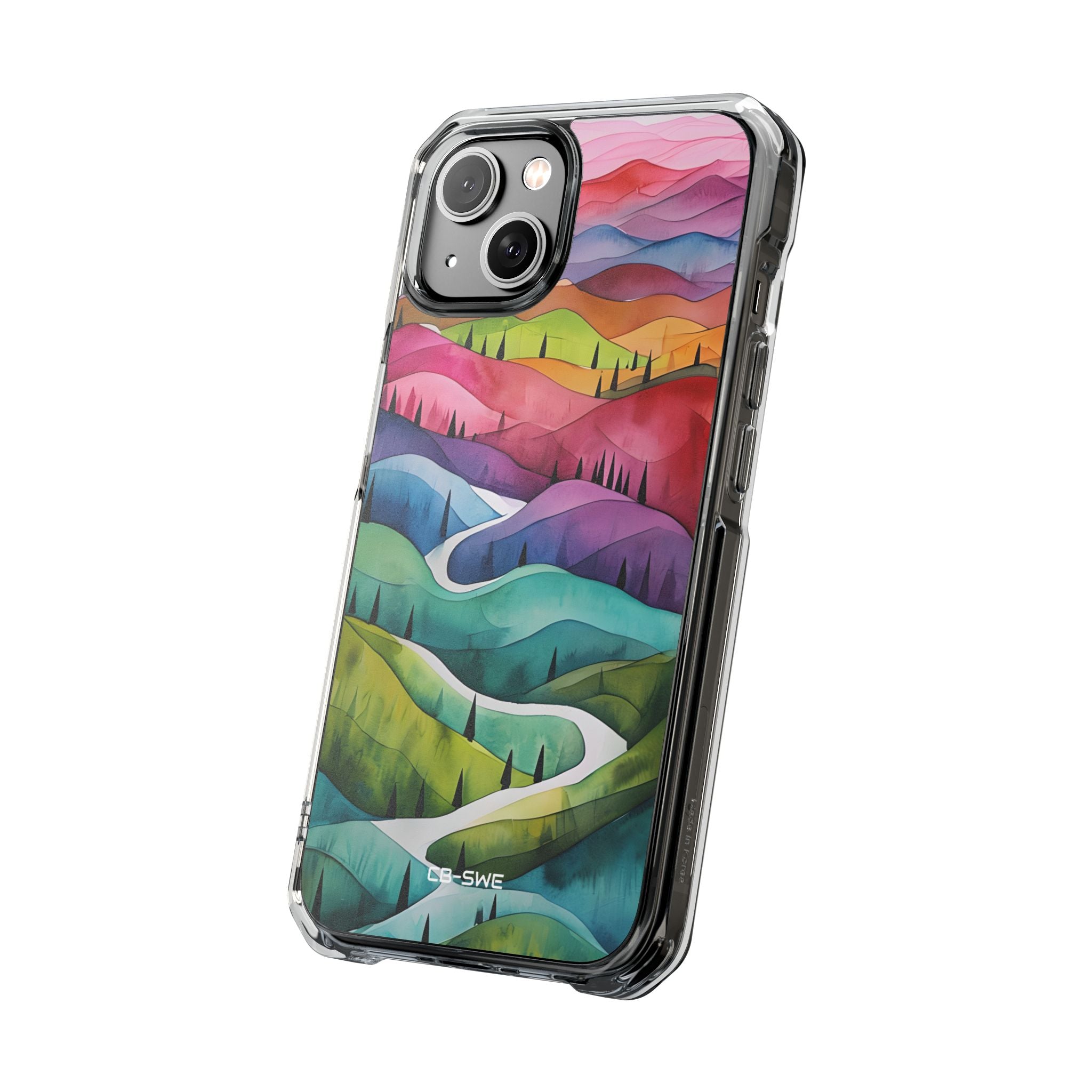 Whimsical Colorful Valleys iPhone Case - Impact