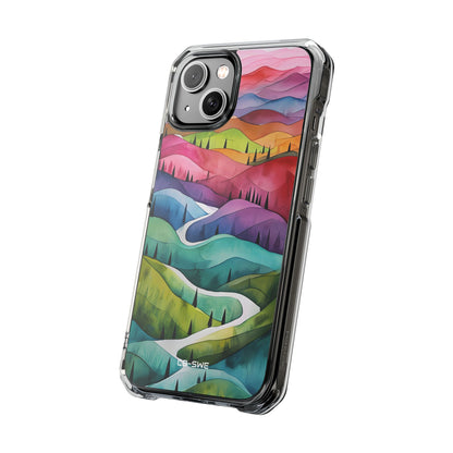 Whimsical Colorful Valleys iPhone Case - Impact