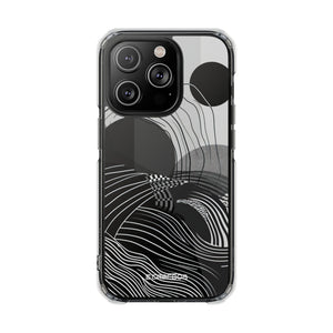 Monochrome Dynamics - Phone Case for iPhone (Clear Impact - Magnetic)