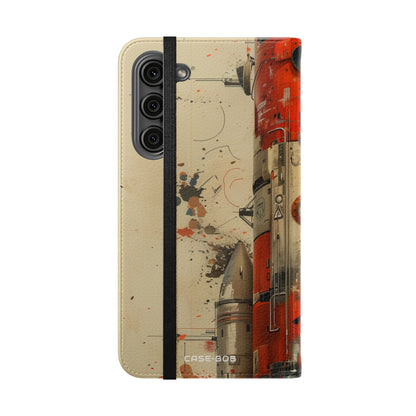Crimson Rocket - Samsung S23+ Case - Portemonnee