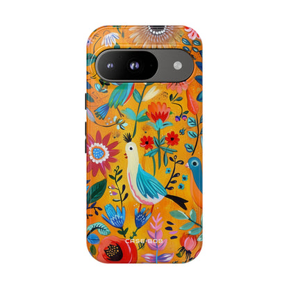 Colorful Birds Bloom Google Pixel 9 Case - Tough