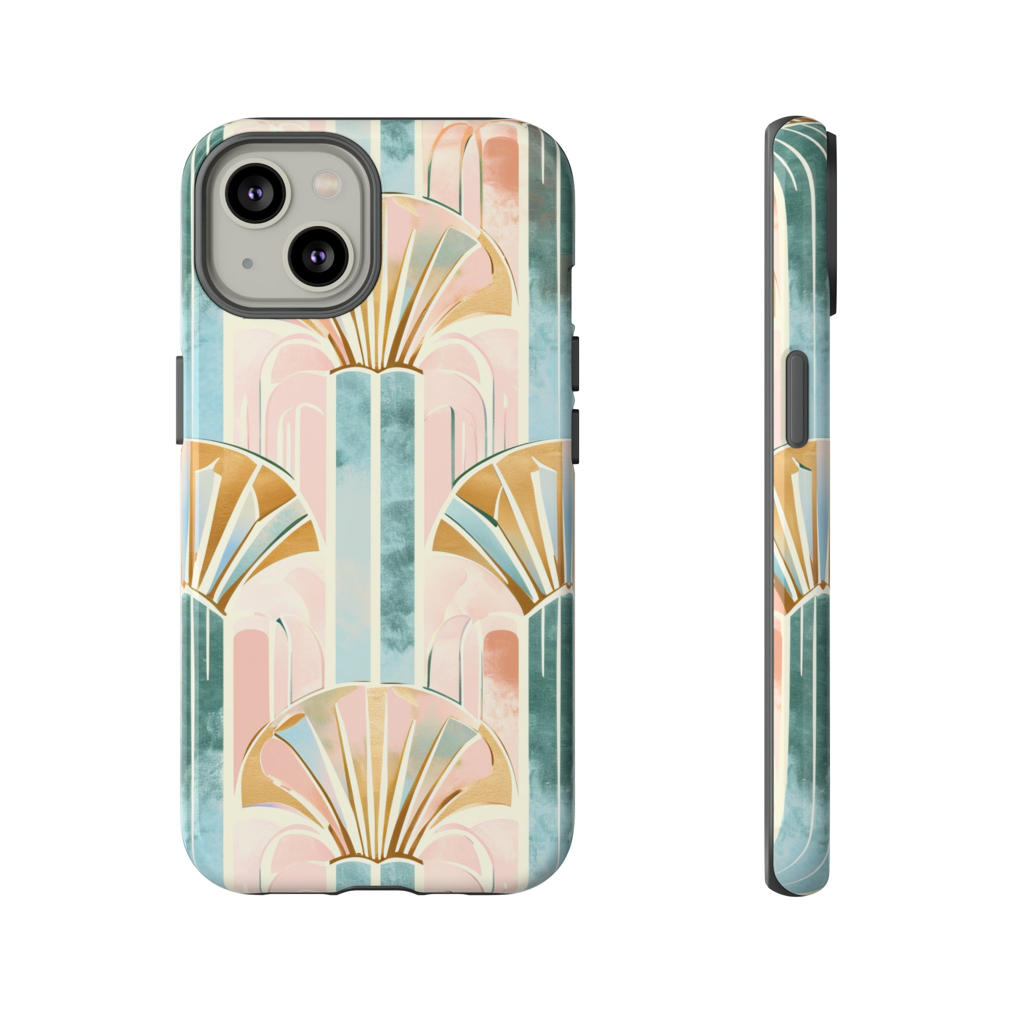 Art Deco Pastel Geometry - Protective Phone Case