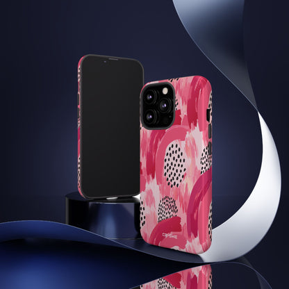 Vibrant Brushwork Dance - iPhone Case