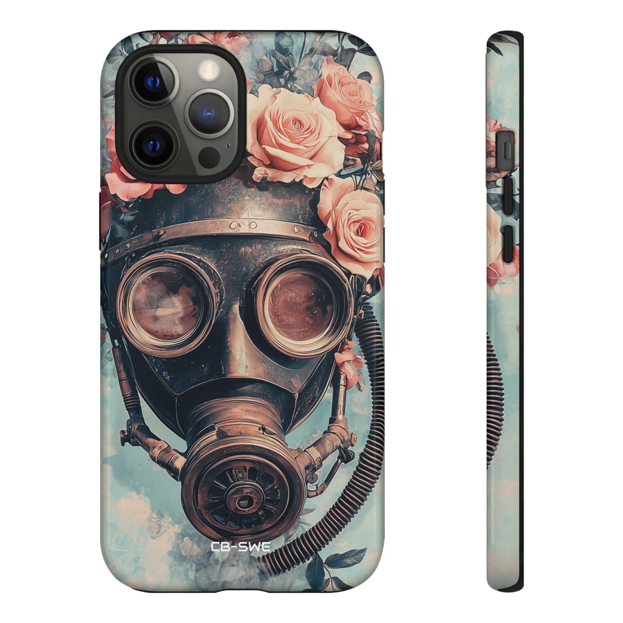 Roses Embrace Mask - iPhone Case