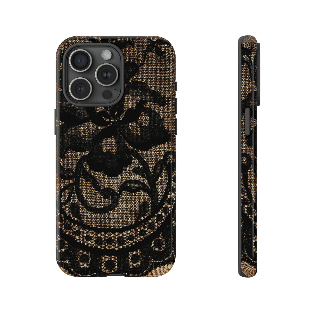 Broomrose Gothic Flower - Protective Phone Case