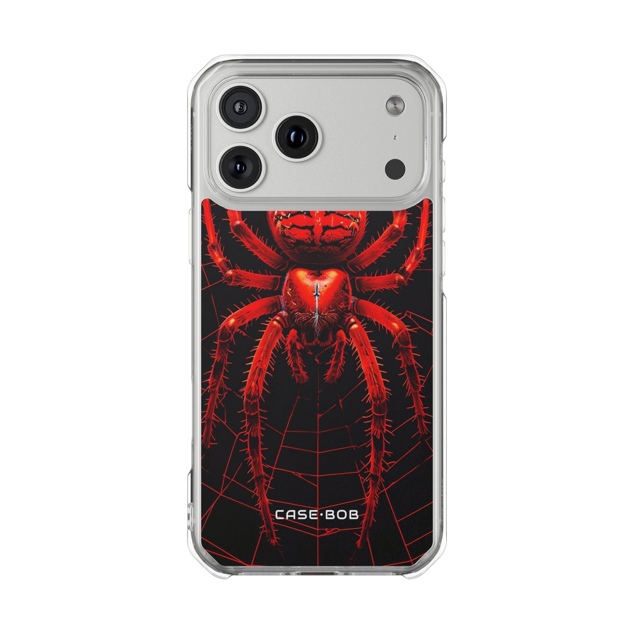 Crimson Spiderweb iPhone 17 Pro Max Case - Impact