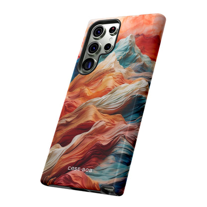 Fabric Peaks Cream Samsung S23 Ultra Case - Tough
