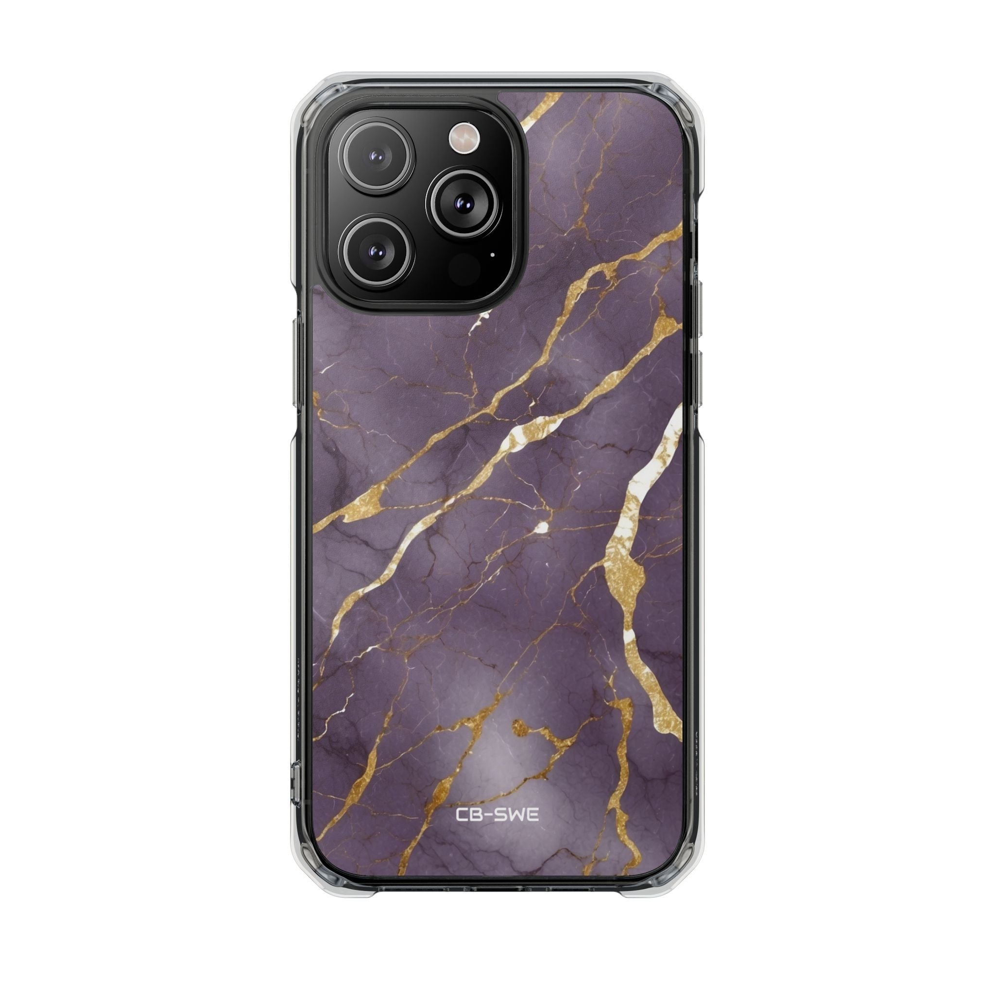Golden Veins Flowing iPhone Case - Impact