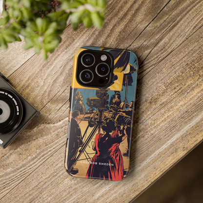 Golden Era Cinematic Spotlight iPhone 16 - Tough Phone Case