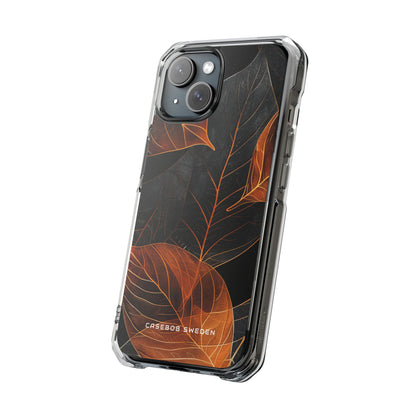 Autumn Leaf Elegance iPhone 15 - Clear Impact Phone Case