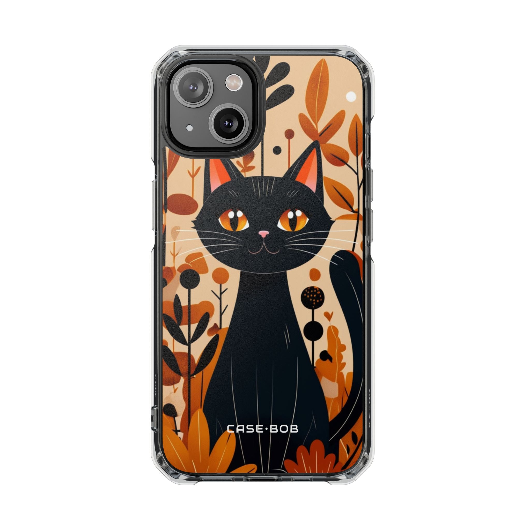 Black Cat Glow iPhone 14 Case - Impact