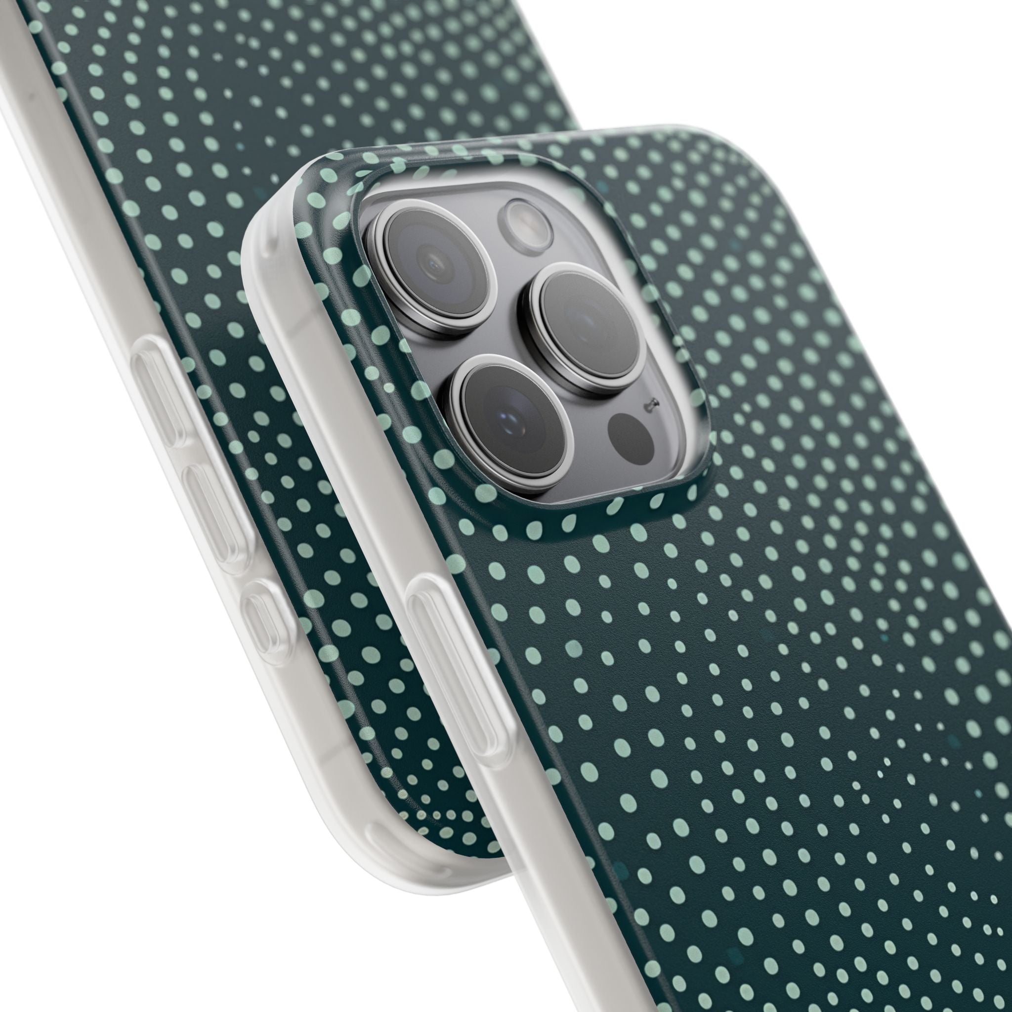 Teal Rippleflow iPhone 15 - Flexi Phone Case