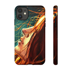 Oil Painting - Girl at Night - Protective Phone Case