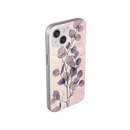 Veined Leaf Whisper iPhone 14 Case - Soft