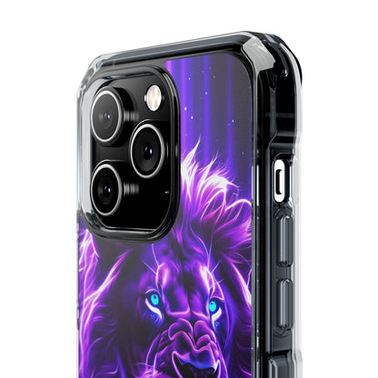 Neon Lion Majesty iPhone Case - Impact