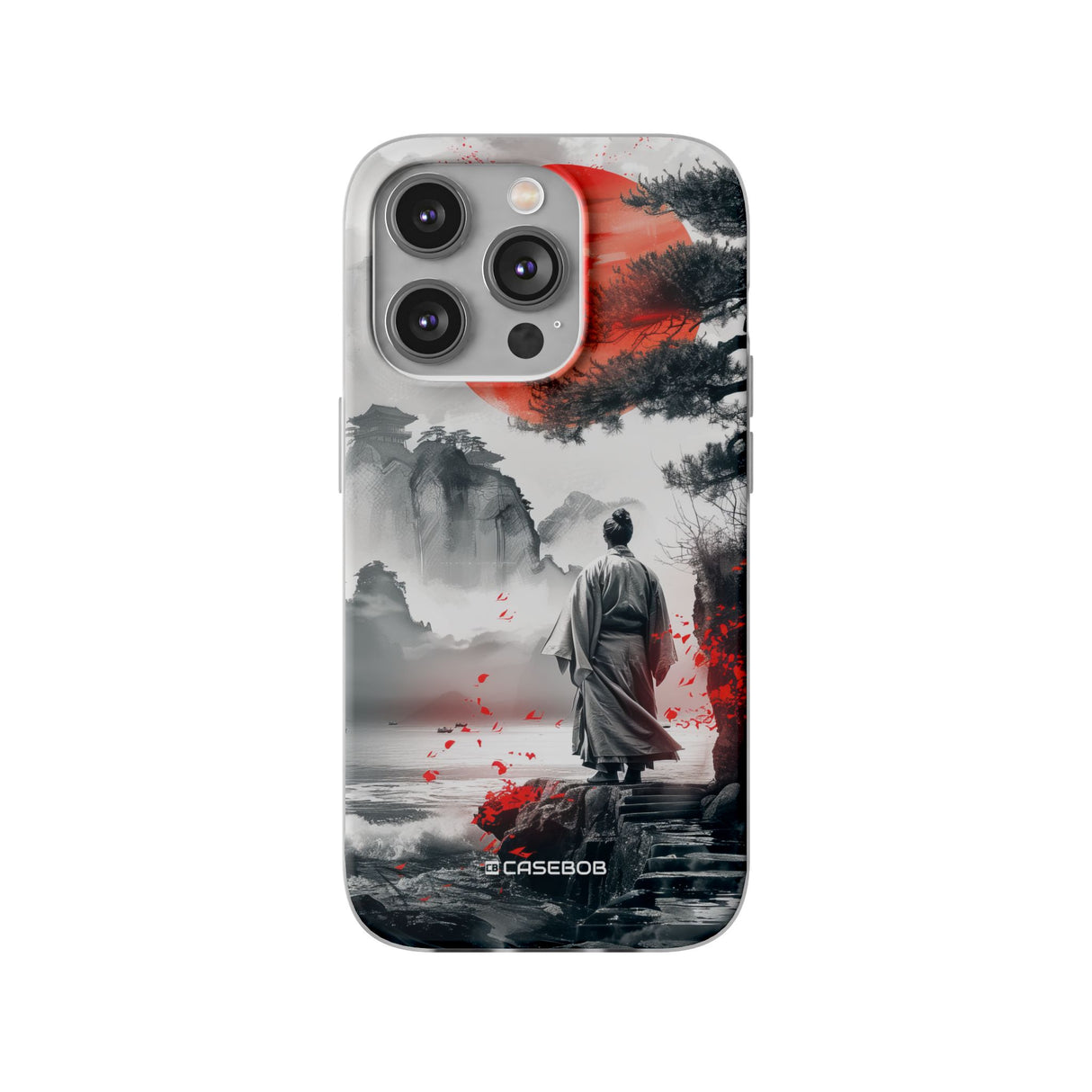 Serene Samurai Sunrise | Flexible Phone Case for iPhone