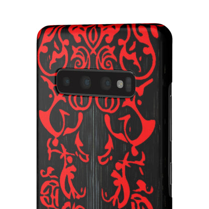 Gothic Crimson Symmetry Samsung S10 - Slim Phone Case