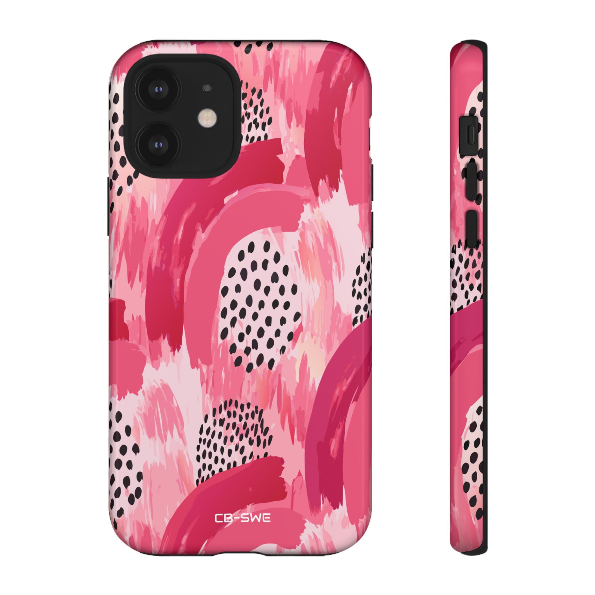 Vibrant Brushwork Dance - iPhone Case