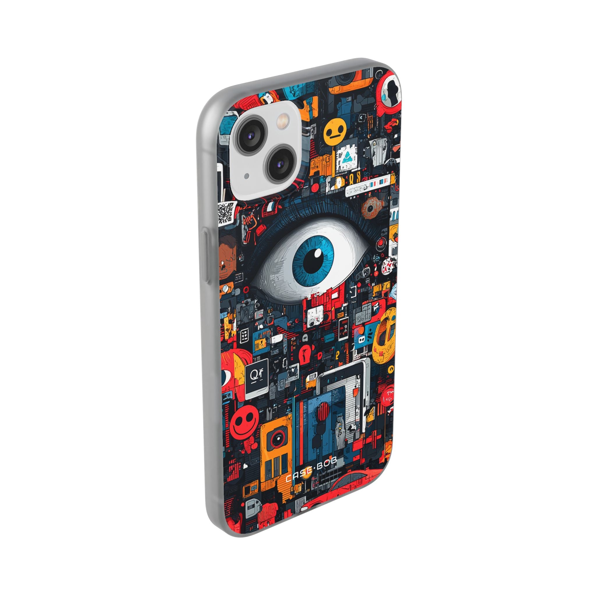 Digital Eye Blue iPhone 14 Plus Case - Soft