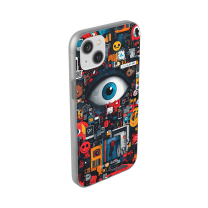 Digital Eye Blue iPhone 14 Plus Case - Soft