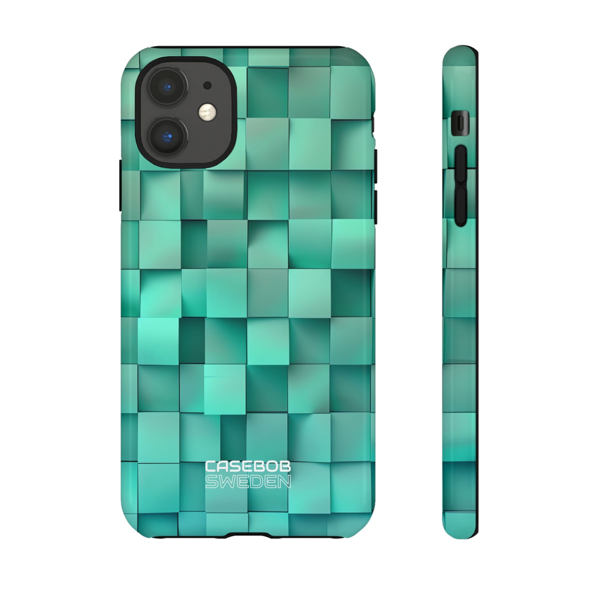 Folded Blue Squares iPhone 11 - Tough