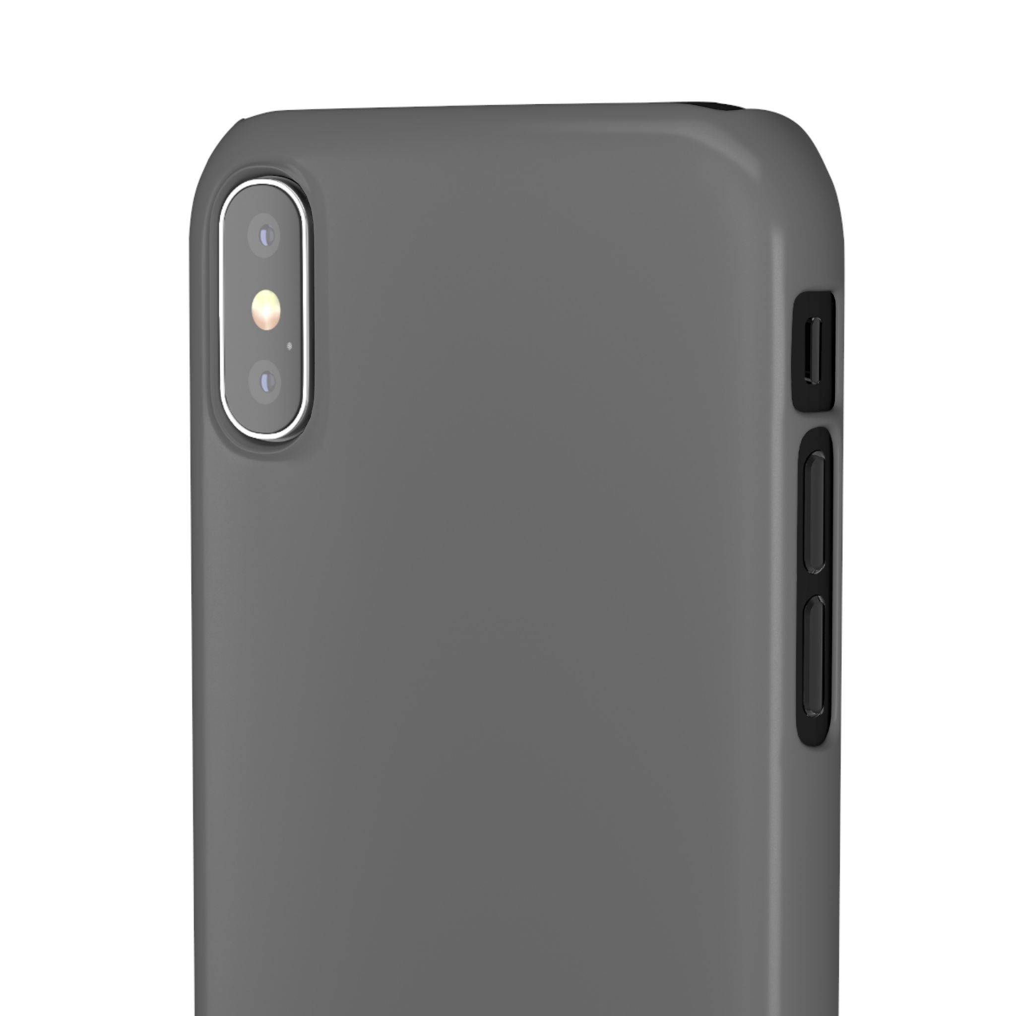 Dim Gray  iPhone X - Slim Phone Case