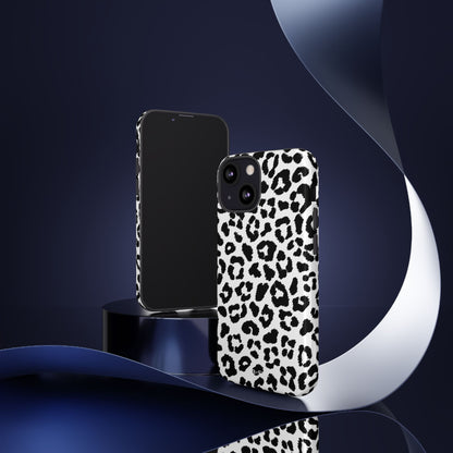 Monochrome Leopard Essence - iPhone Case