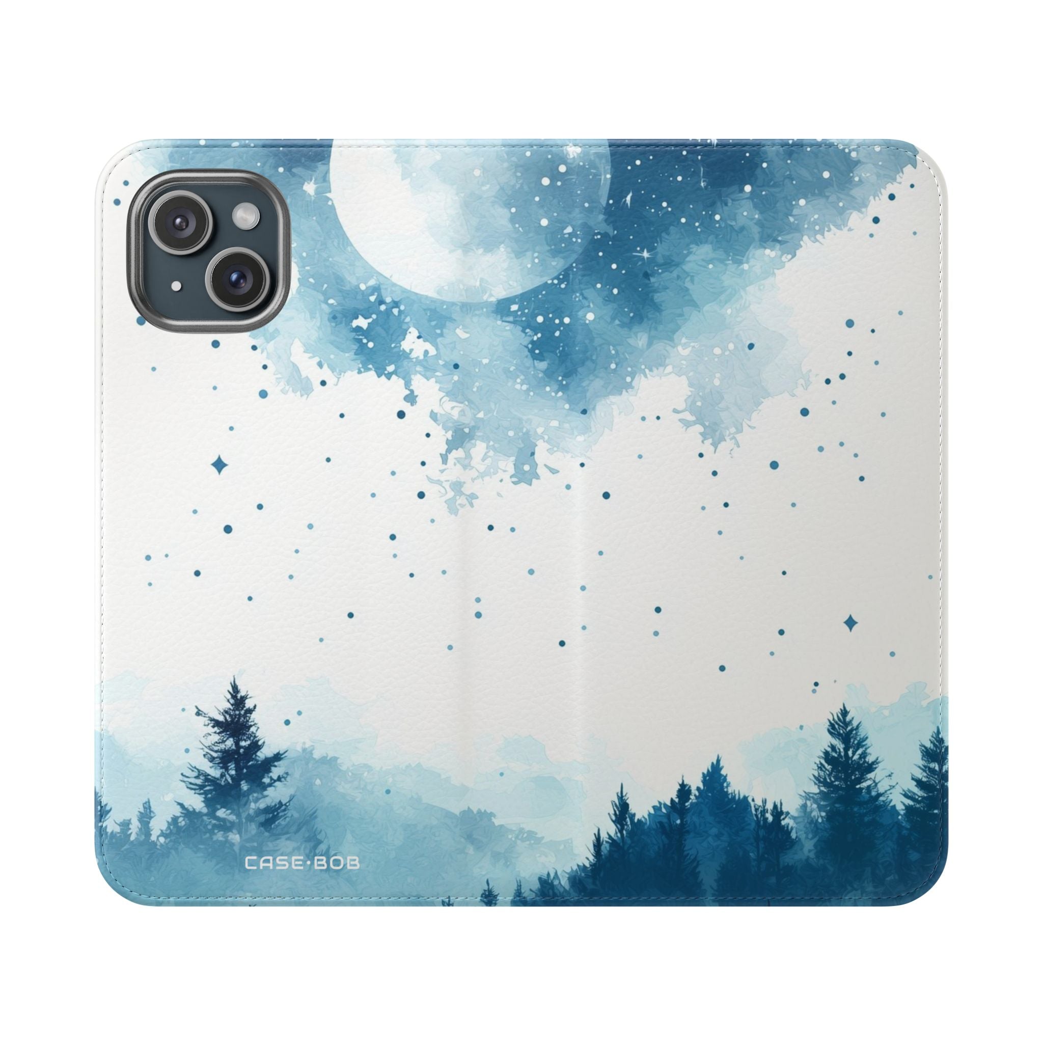 Moonlit Pines - iPhone 15 Plus Case - Wallet