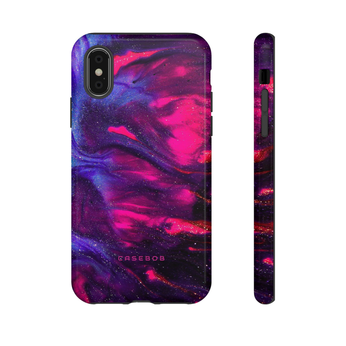 Deep Purple Ink Art - Protective Phone Case