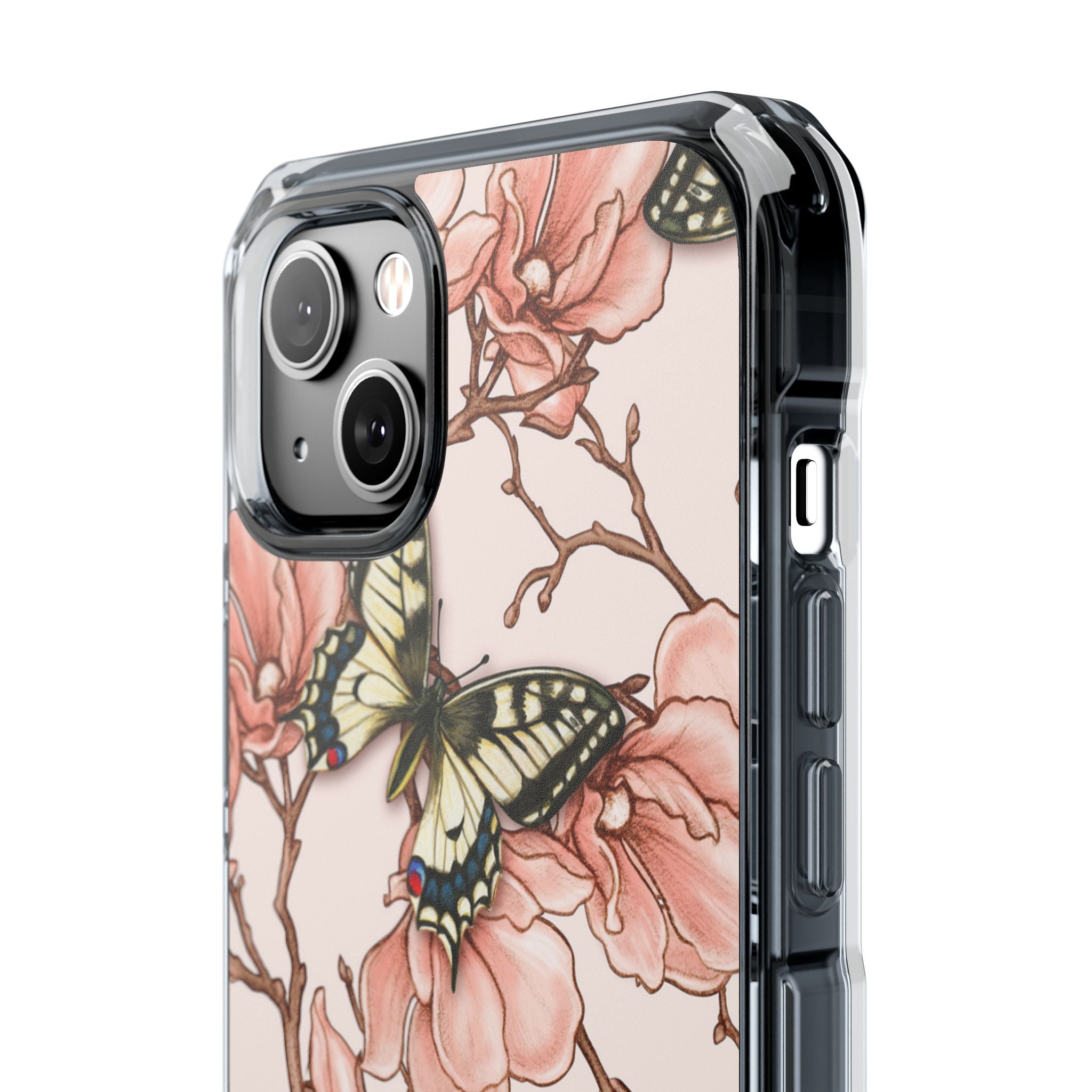 Butterflies and Magnolias Harmony iPhone Case - Impact