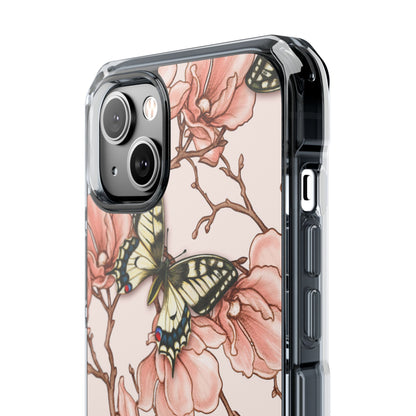 Butterflies and Magnolias Harmony iPhone Case - Impact