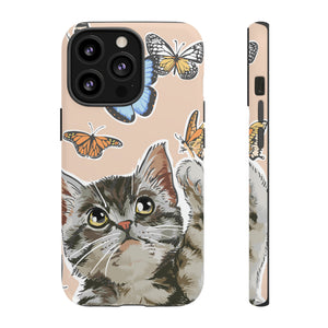 Cute Cat Butterflies - Protective Phone Case