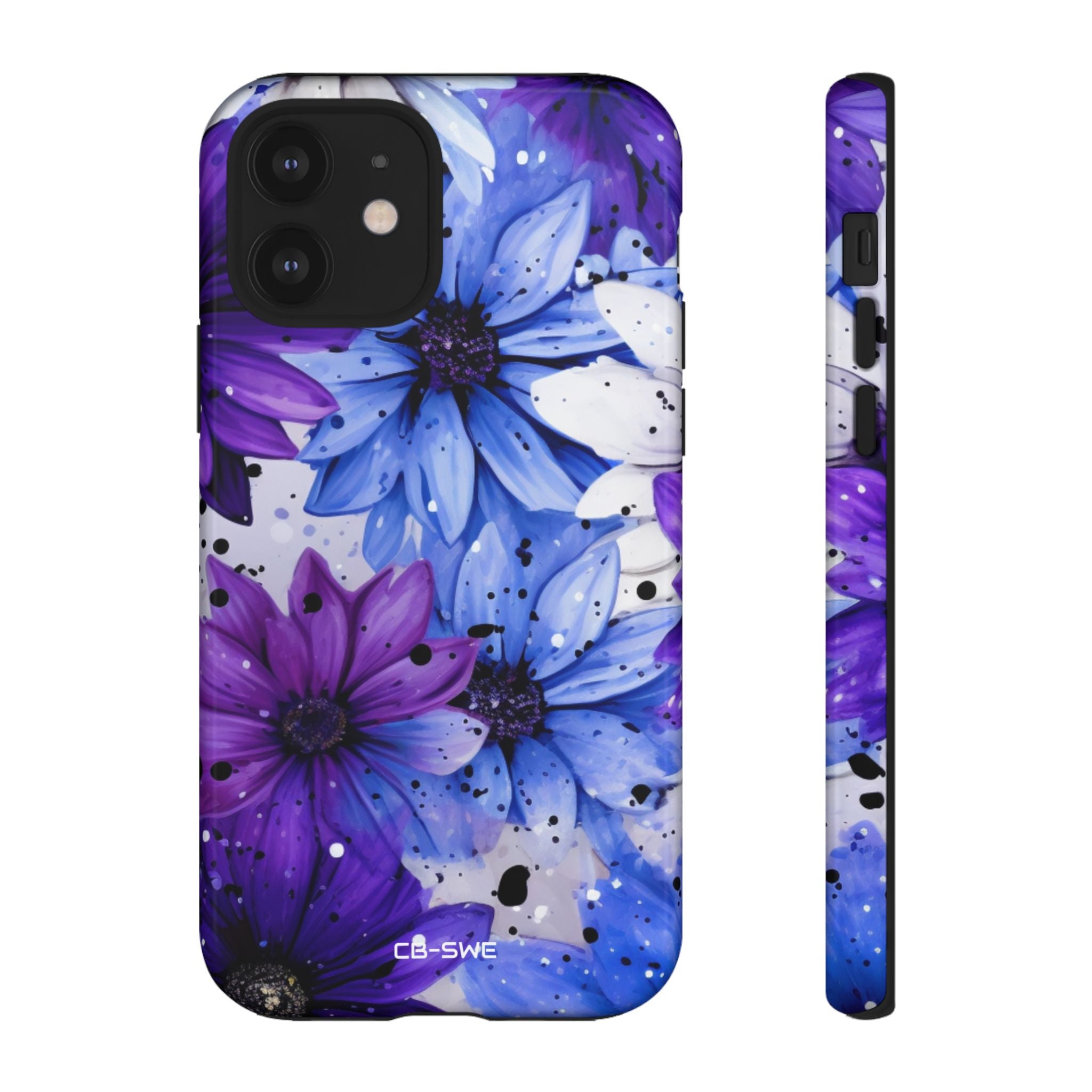 Vivid Splattered Blooms - iPhone Case