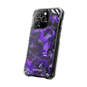 Ultra Violet Design | Handyhülle für iPhone (Clear Impact Case – magnetisch) 