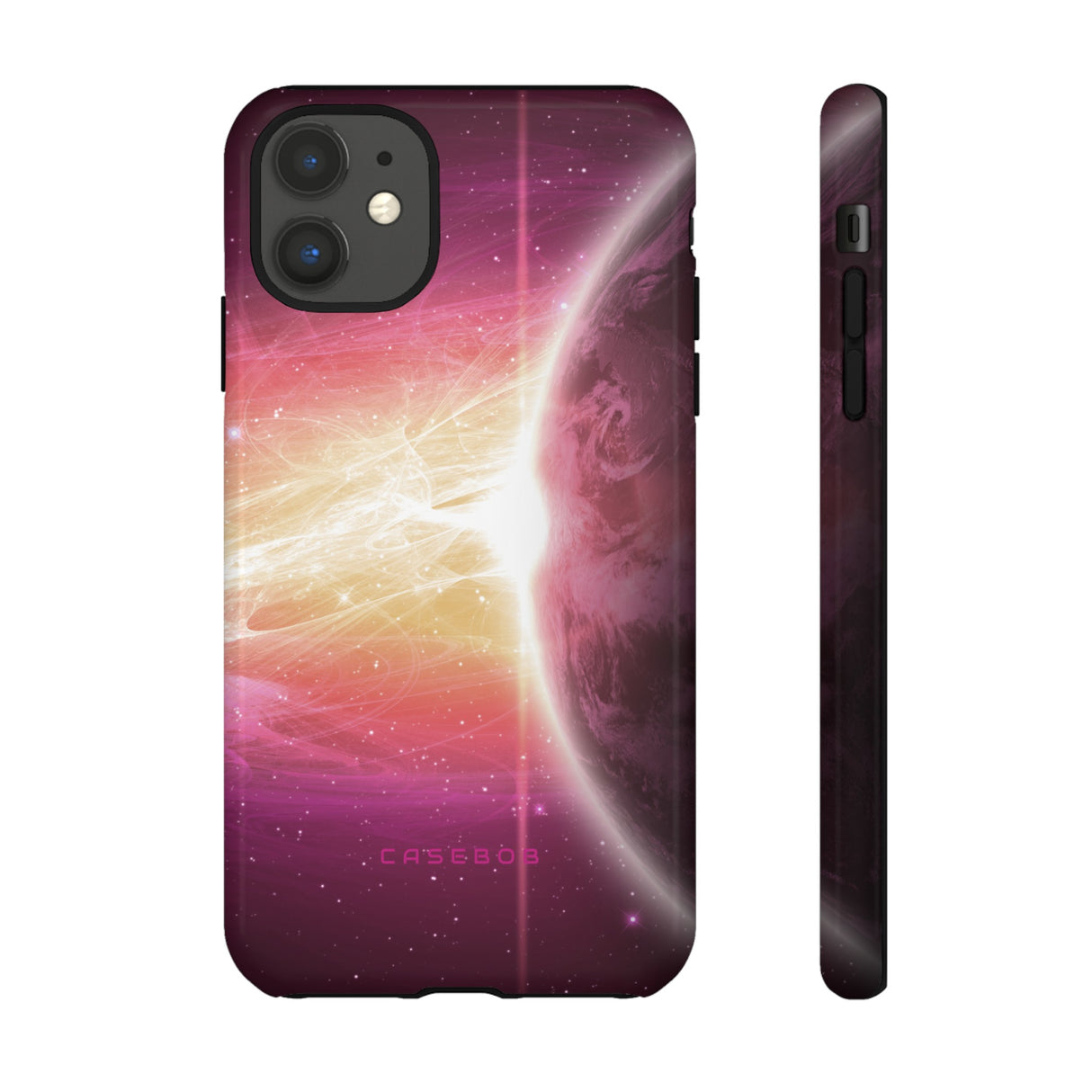 Purple Planets in Space - Protective Phone Case