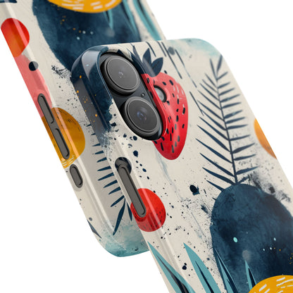 Vibrant Fruit Canvas - Slim iPhone 16 Phone Case