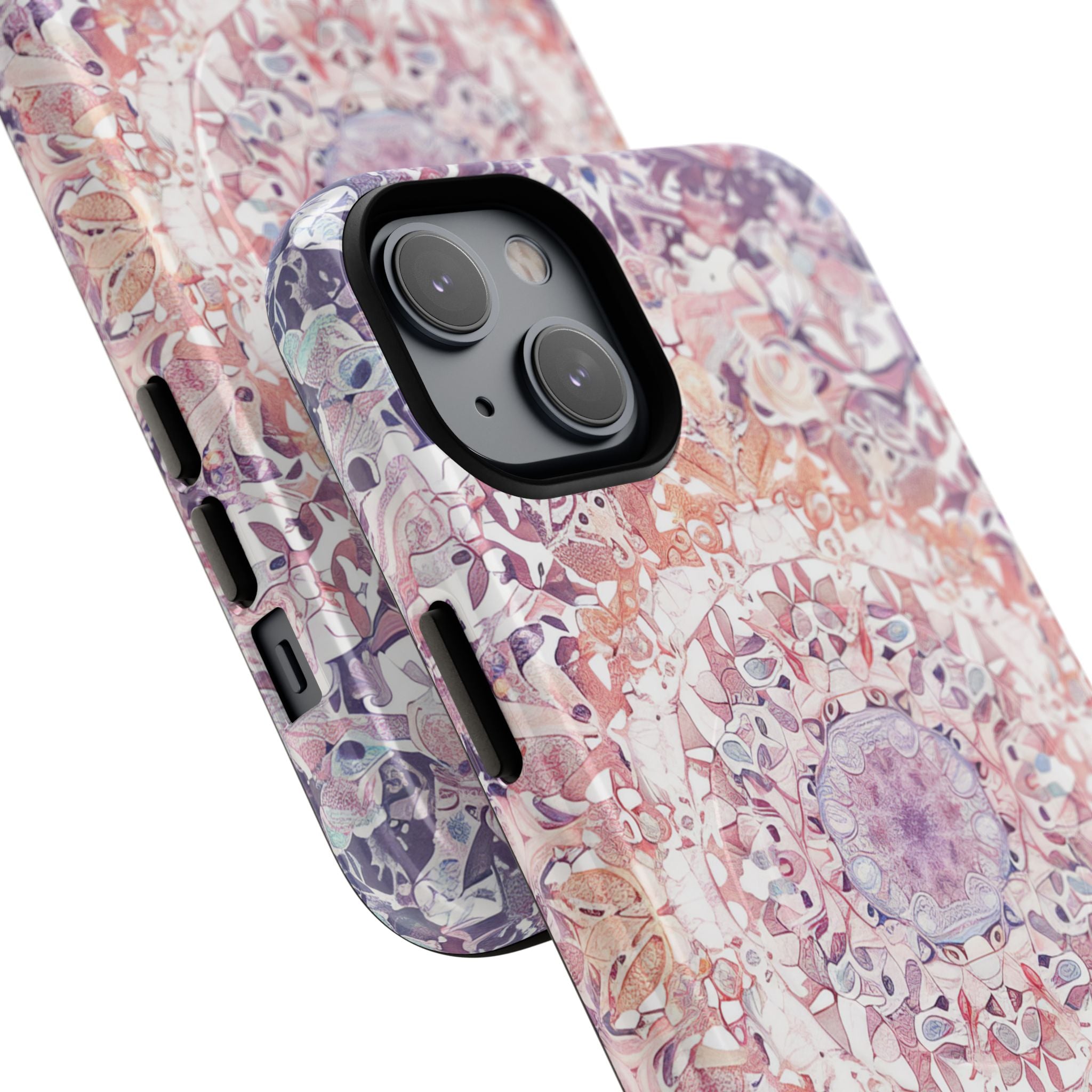 Purple Pink Mandala - Tough + MagSafe® iPhone 14 Phone Case