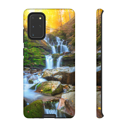 Autumn Mountain Waterfall - Protective Phone Case