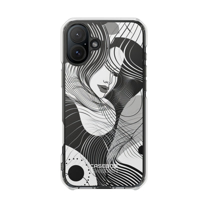 Orange Wave Motion iPhone 16 - Impact Clear+