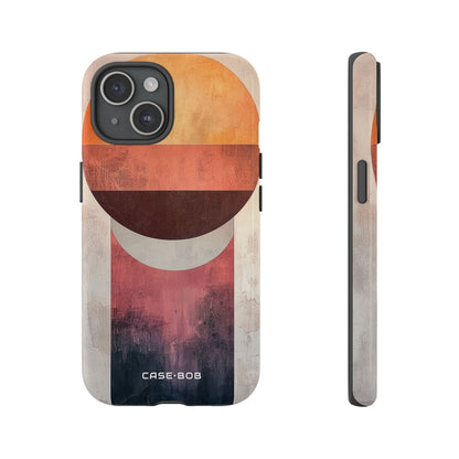 Sunset Orb iPhone 15 Case - Tough