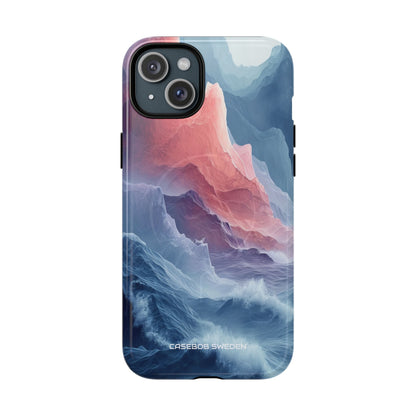 Mountain Wave Serenity - Tough + MagSafe® iPhone 15 Phone Case