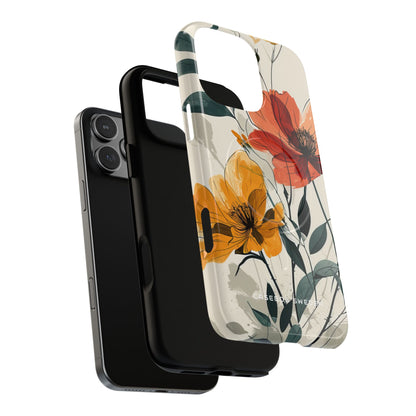 Elegant Floral Harmony iPhone 16 | Tough+ Phone Case