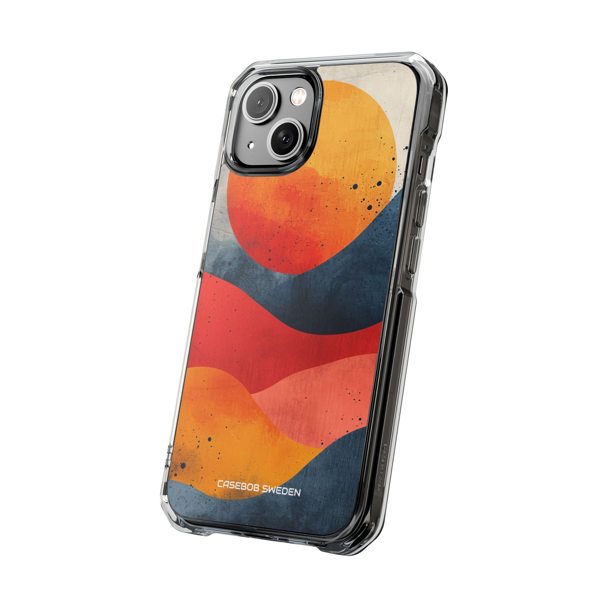 Sunburst Waves - Clear Impact iPhone 14 Phone Case