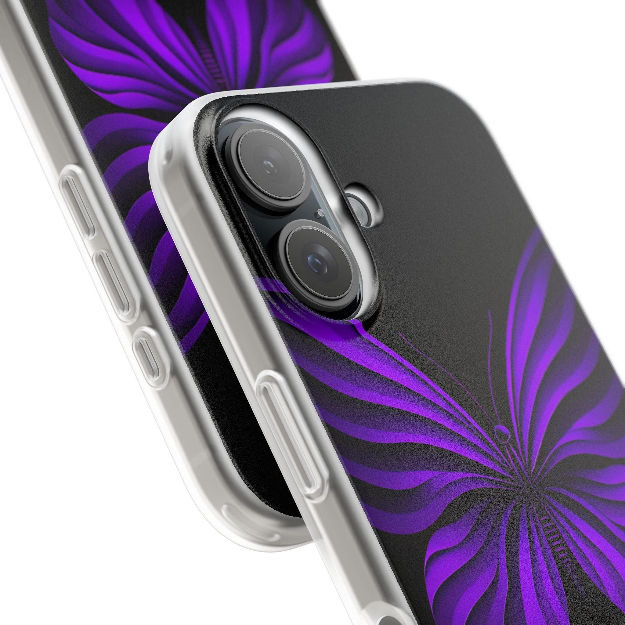 Violet Monarch iPhone 16 Case - Soft