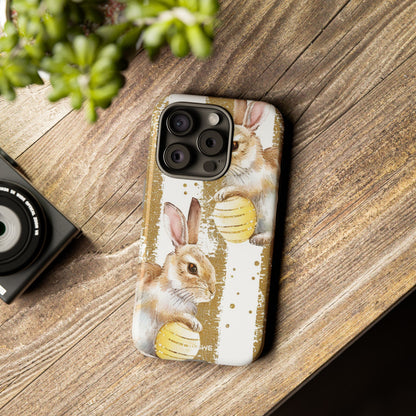 Bunnies Hold Eggs - iPhone Case
