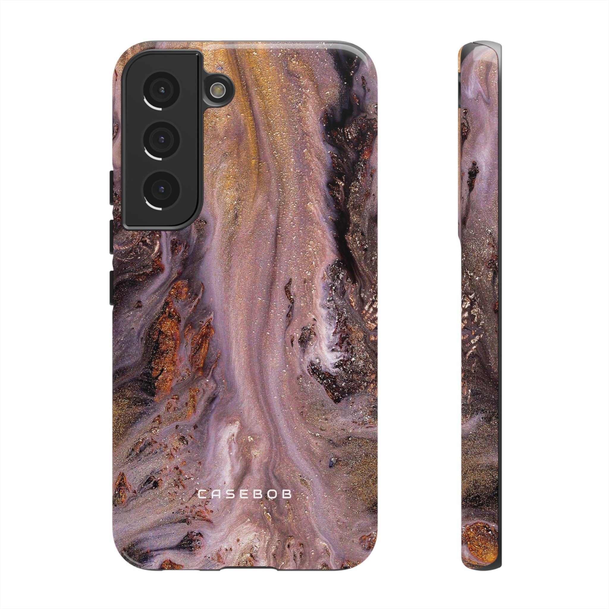 Pink Marble Ink Art - Protective Phone Case