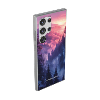 Misty Forest Serenity - Flexi Samsung S23 Phone Case