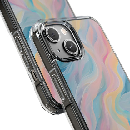 Dreamy Pastel Swirls - Clear Impact iPhone 14 Phone Case