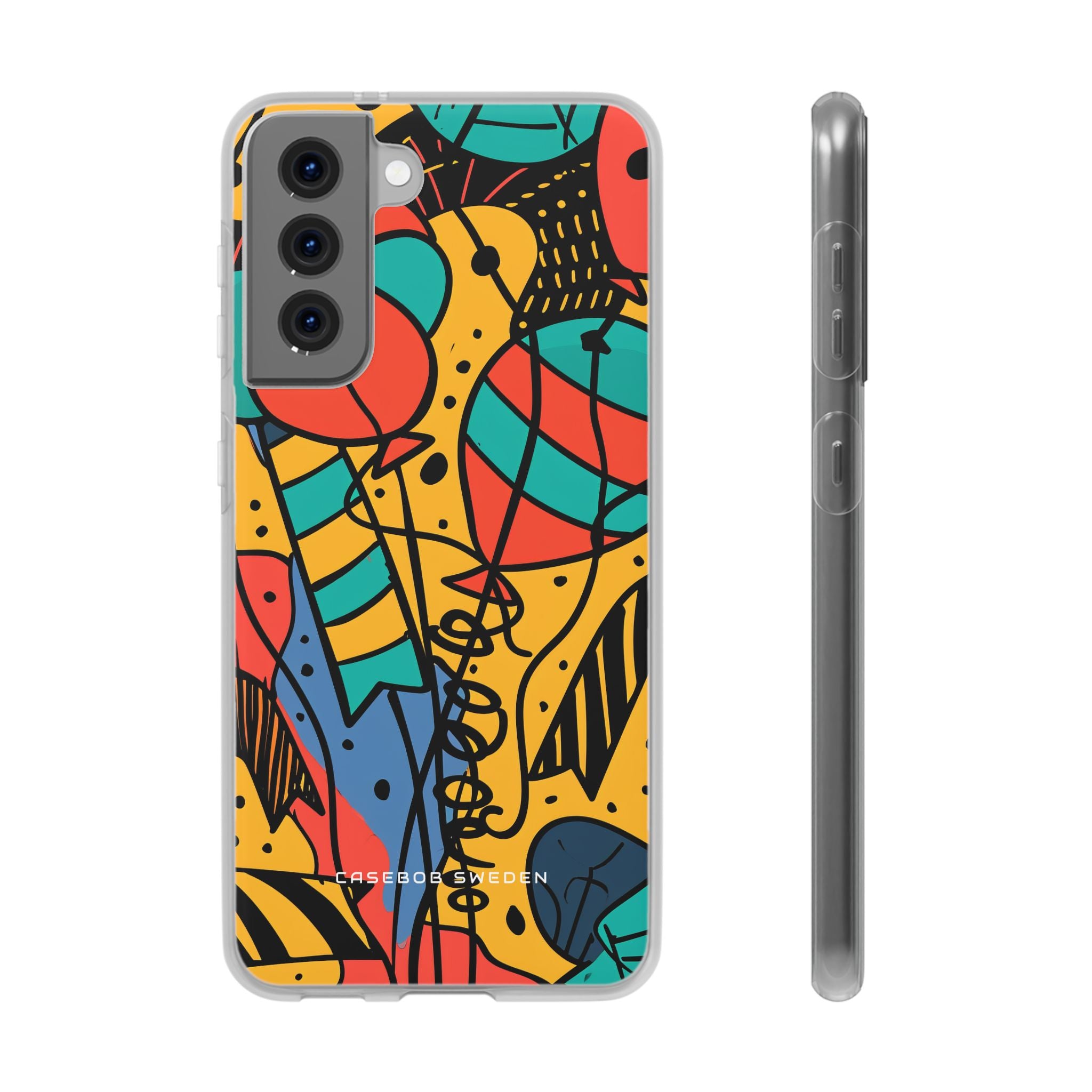 Playful Lines in Motion Samsung S21 - Flexi Phone Case