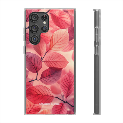 Pink Purple Nature Pattern - Flexi Samsung S22 Phone Case